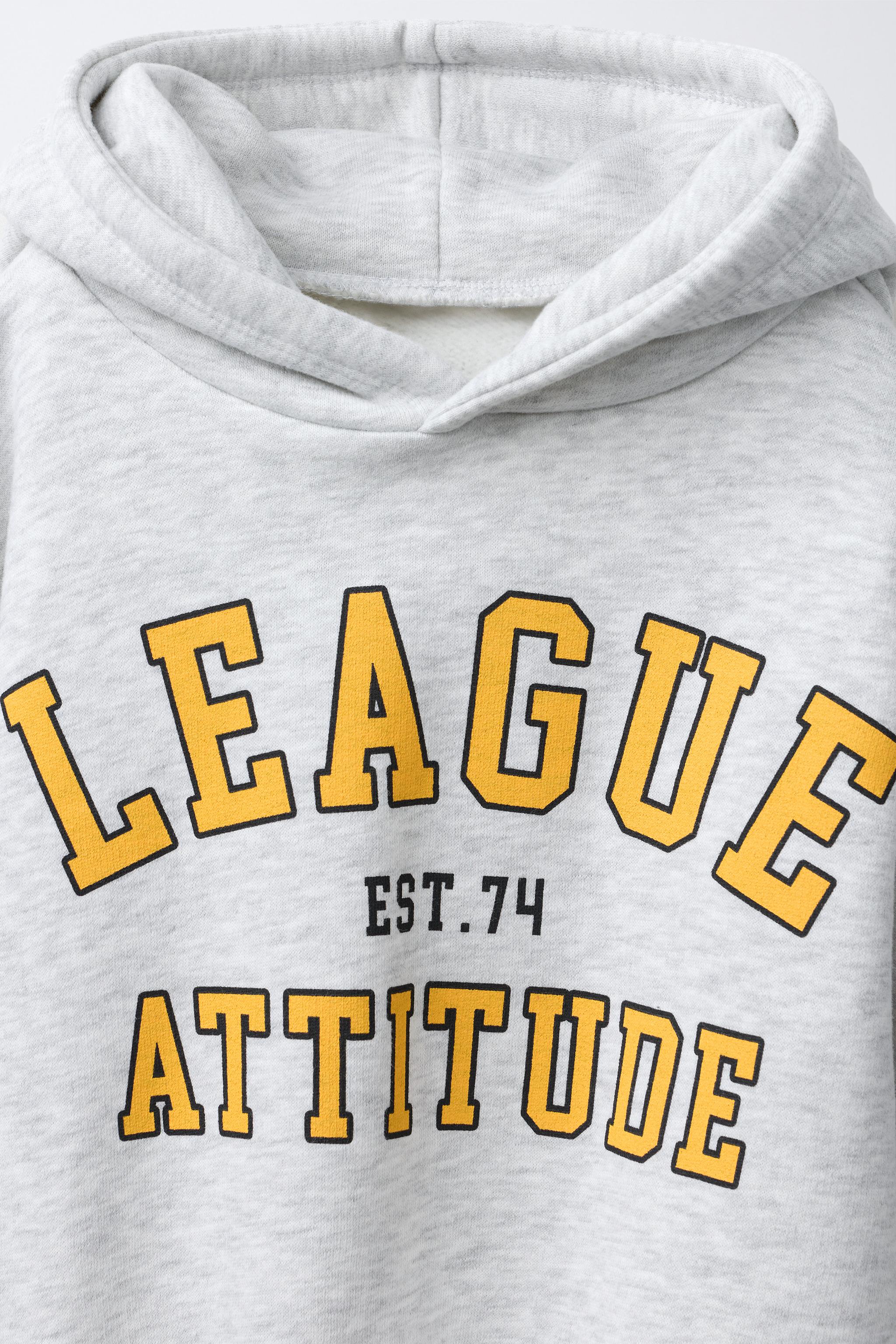 HOODIE SWEATSHIRT WITH TEXT